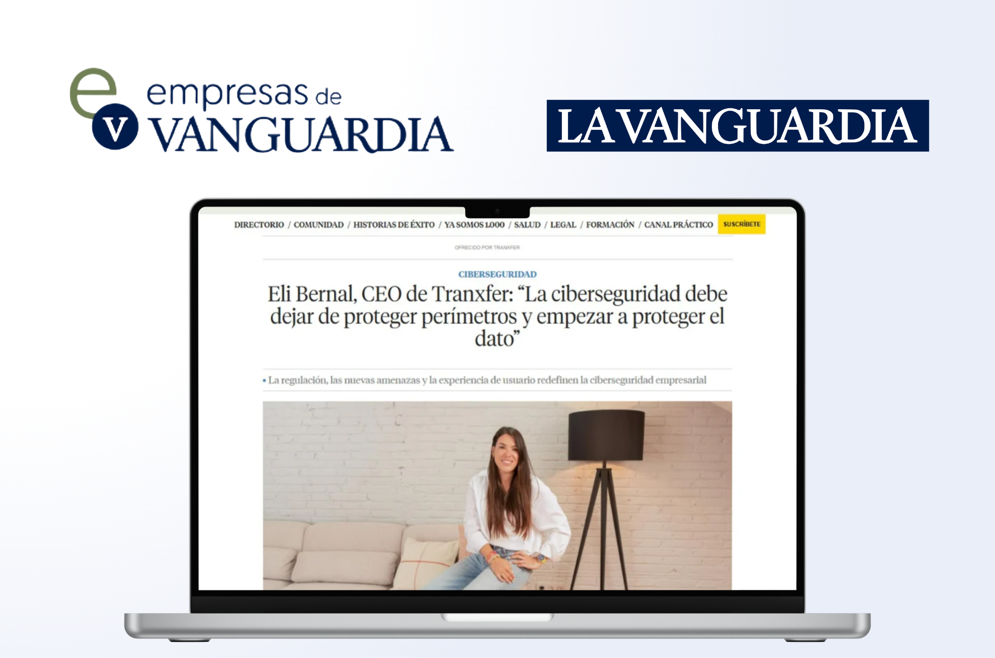 La Vanguardia interview with Tranxfer CEO on cybersecurity